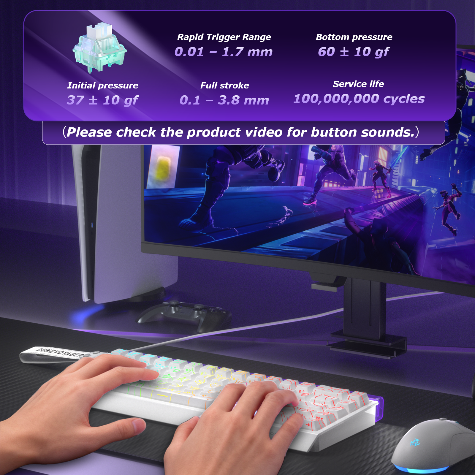 COER 68 Wired Magnetic Keyboard