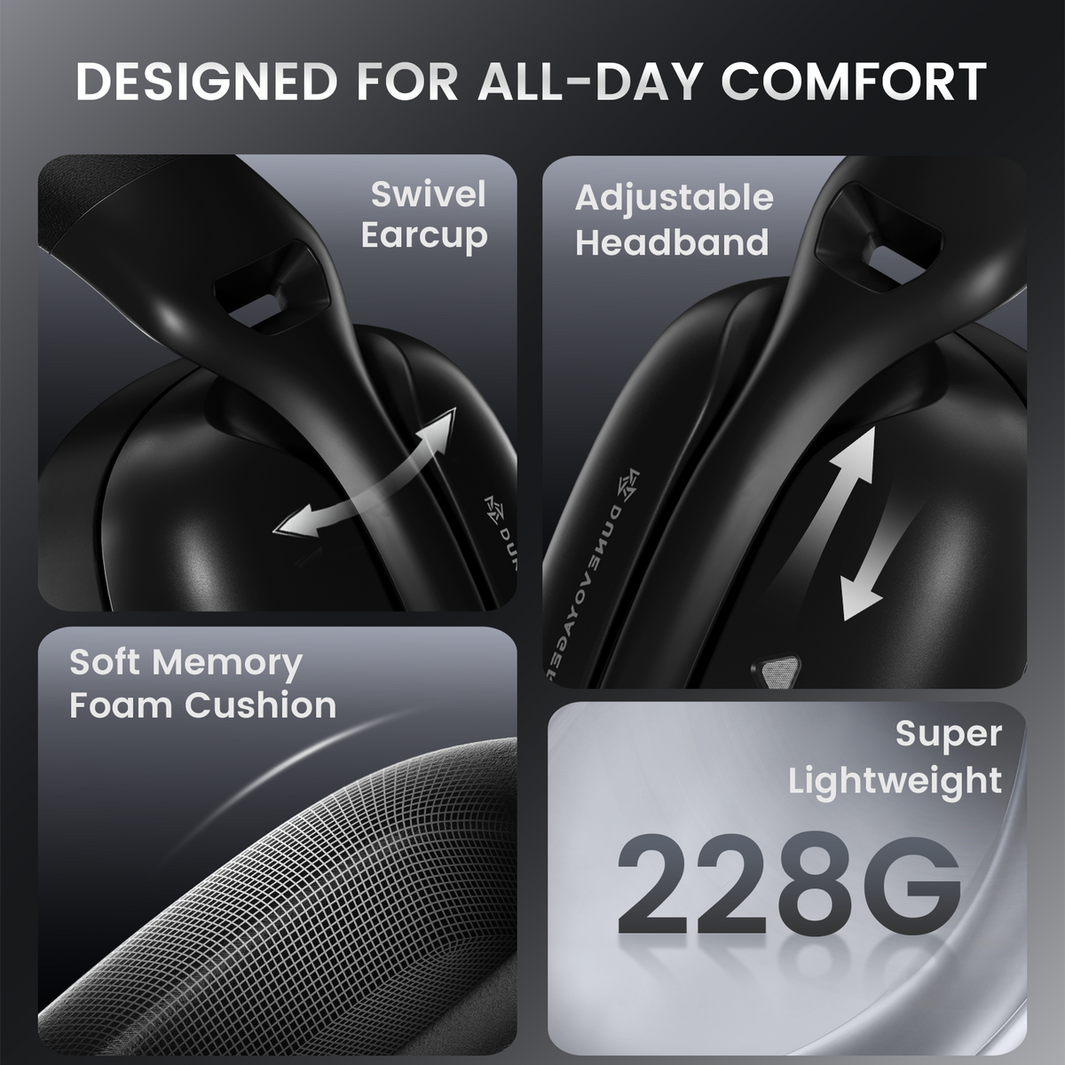 T3 Wireless Gaming Headset — Black