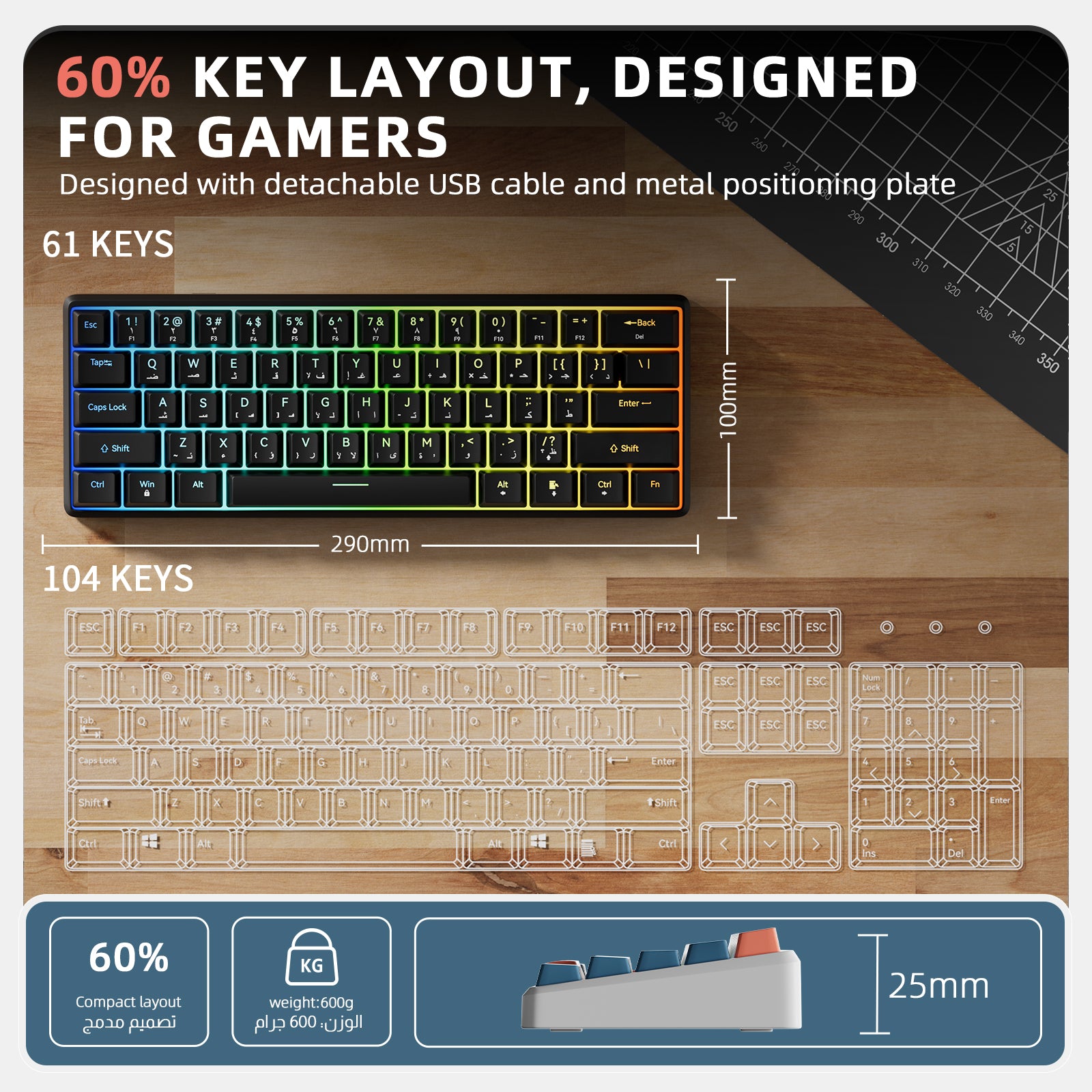 GK04 Wired Mechanical Keyboard