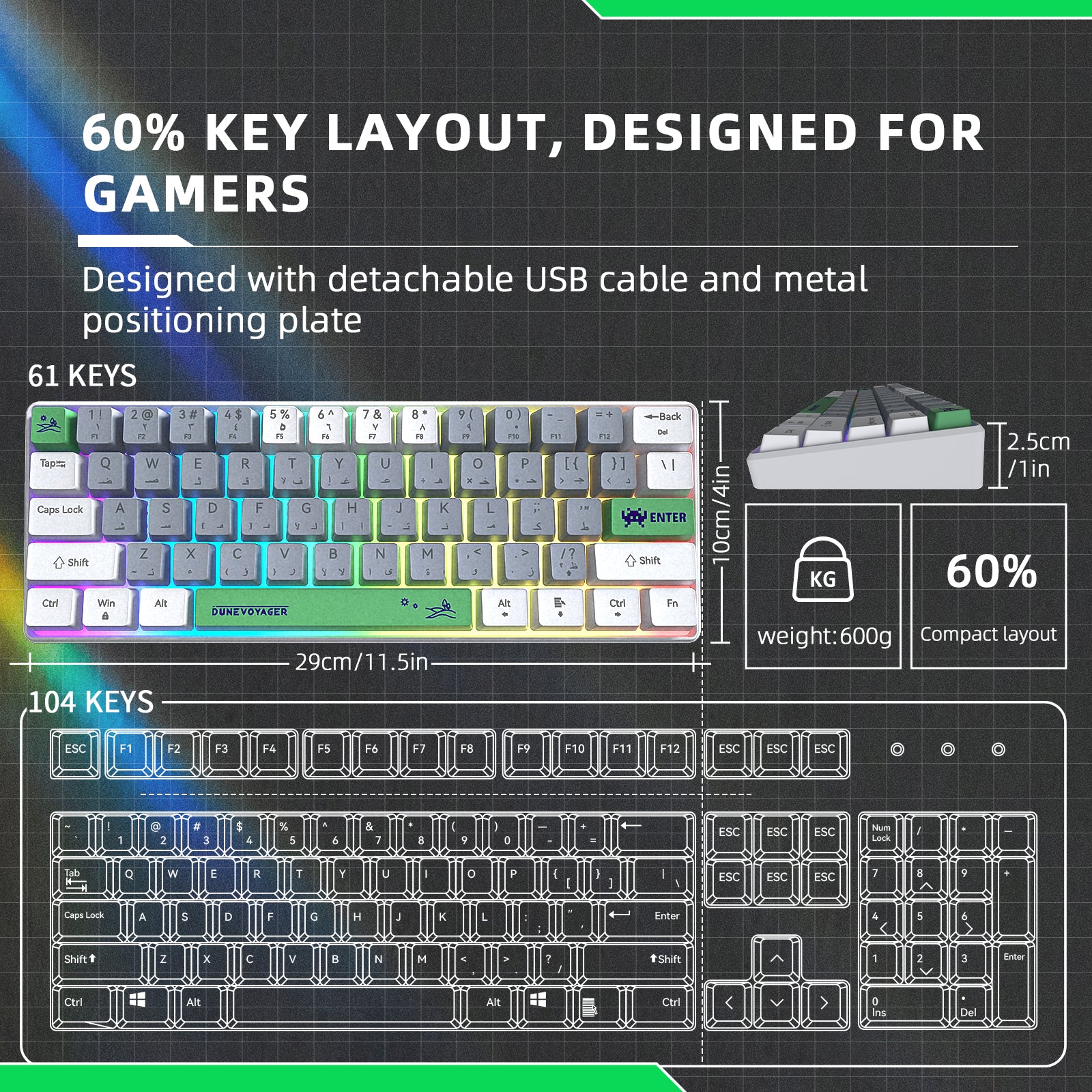 GK01 Wired Mechanical Keyboard