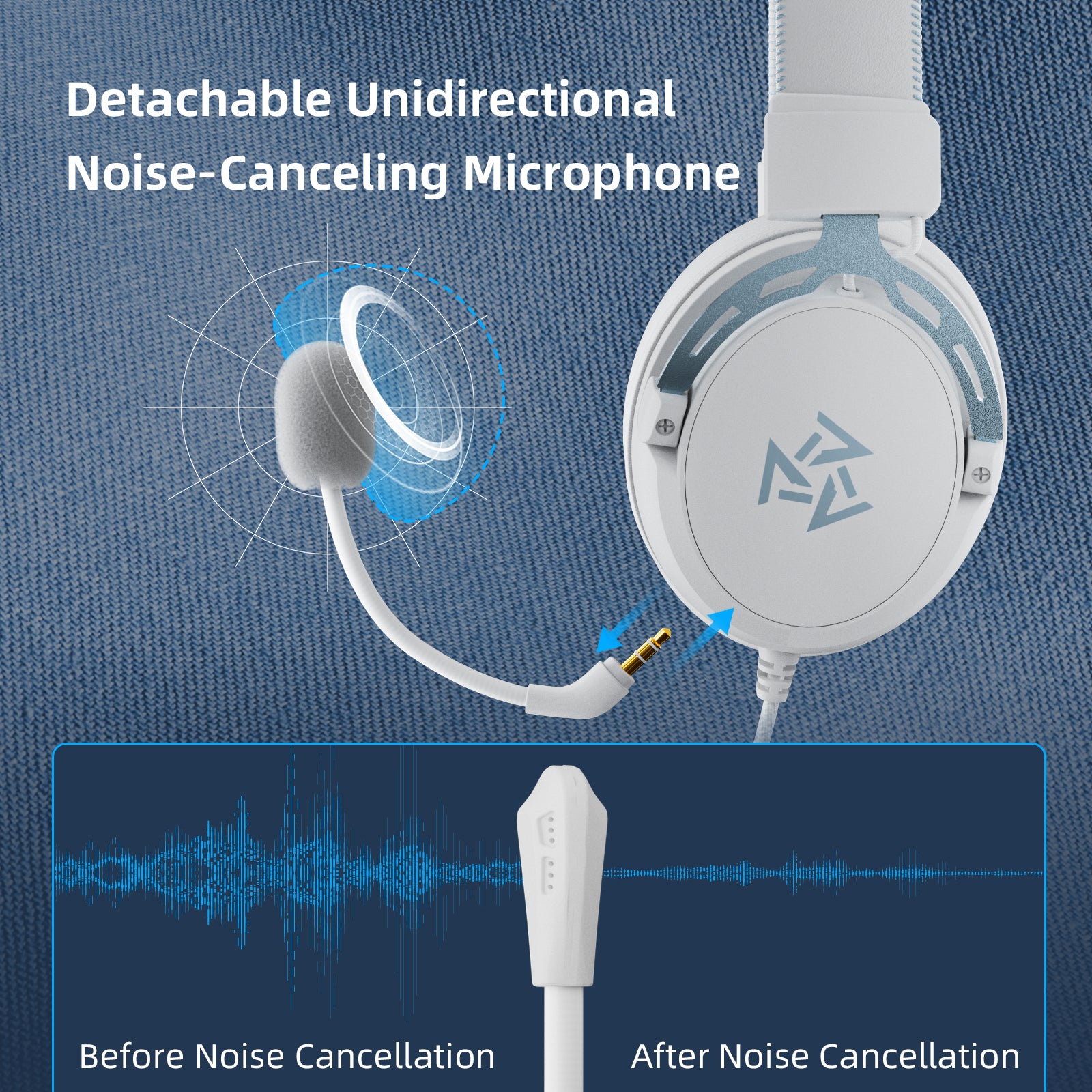 C2 Wired Gaming Headset — White