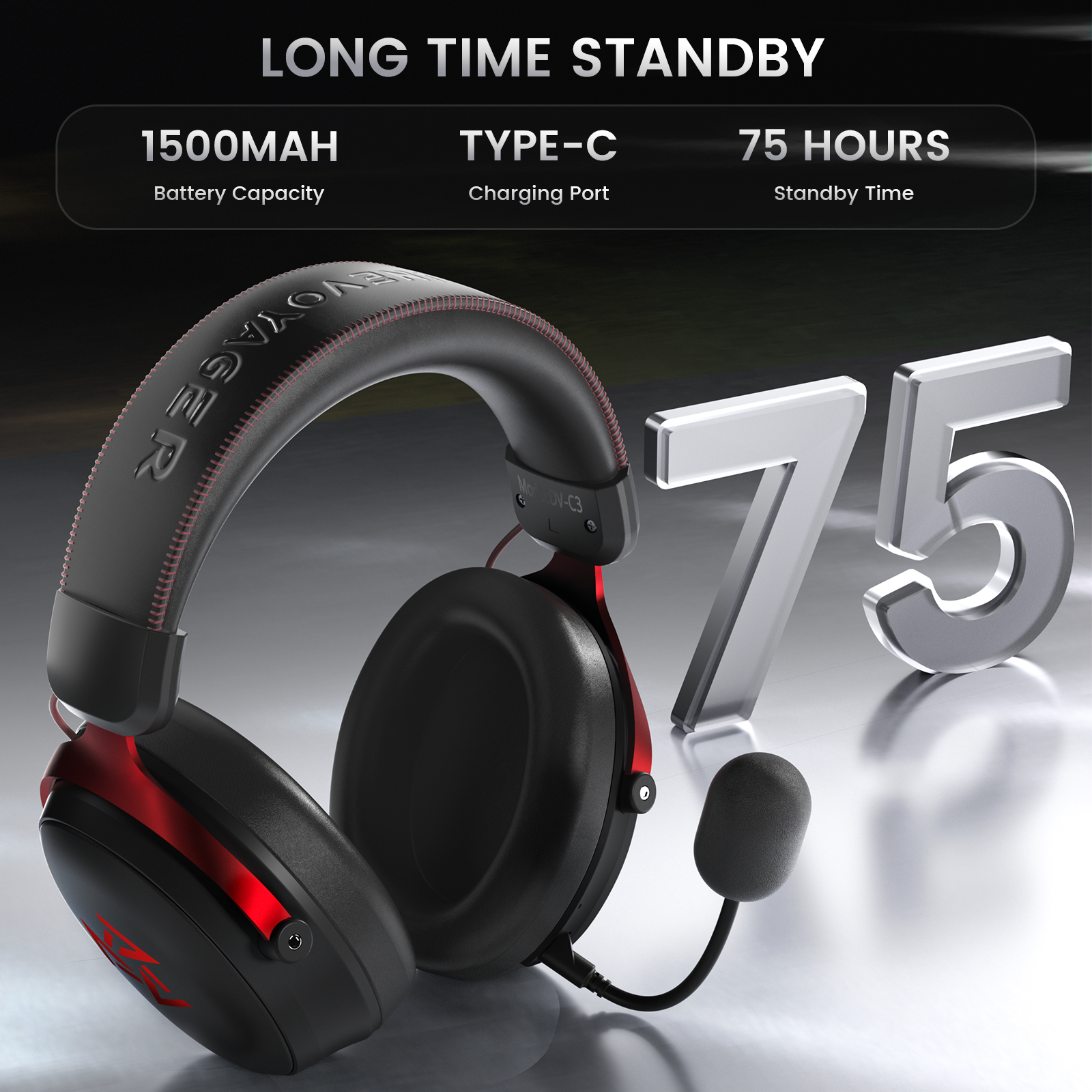 C3 Wireless Gaming Headset — Black