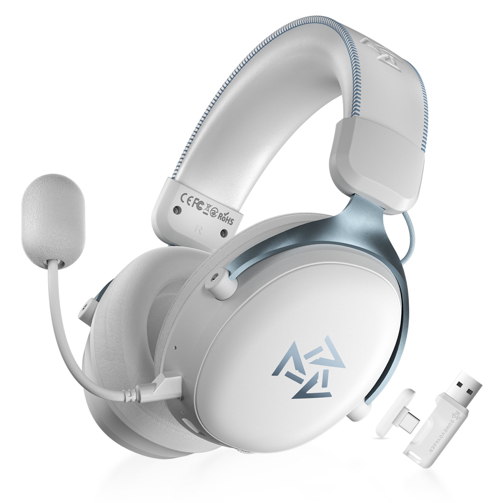 C3 Wireless Gaming Headset — White