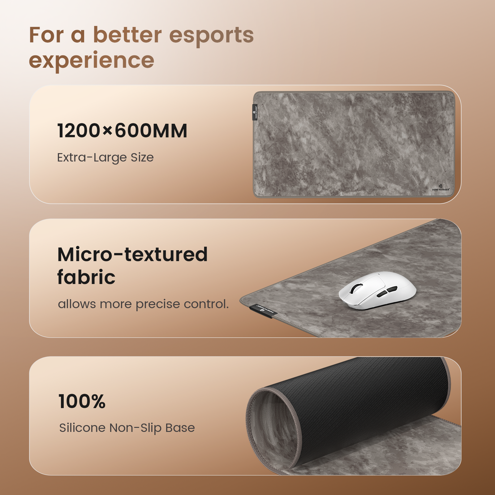 M5P Gaming Mouse Pad — 1200x600x4mm