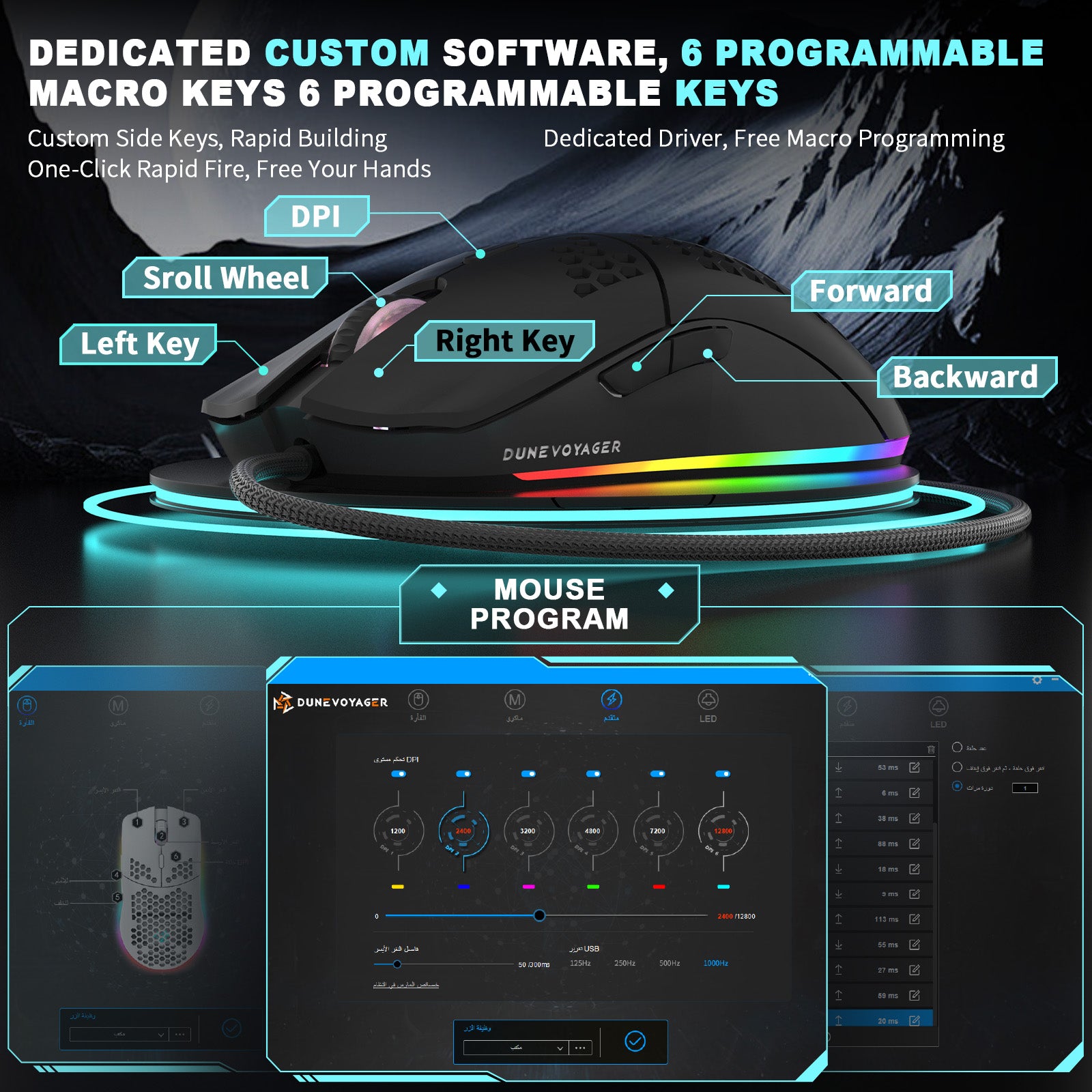 GE5 Wired Gaming Mouse — Black