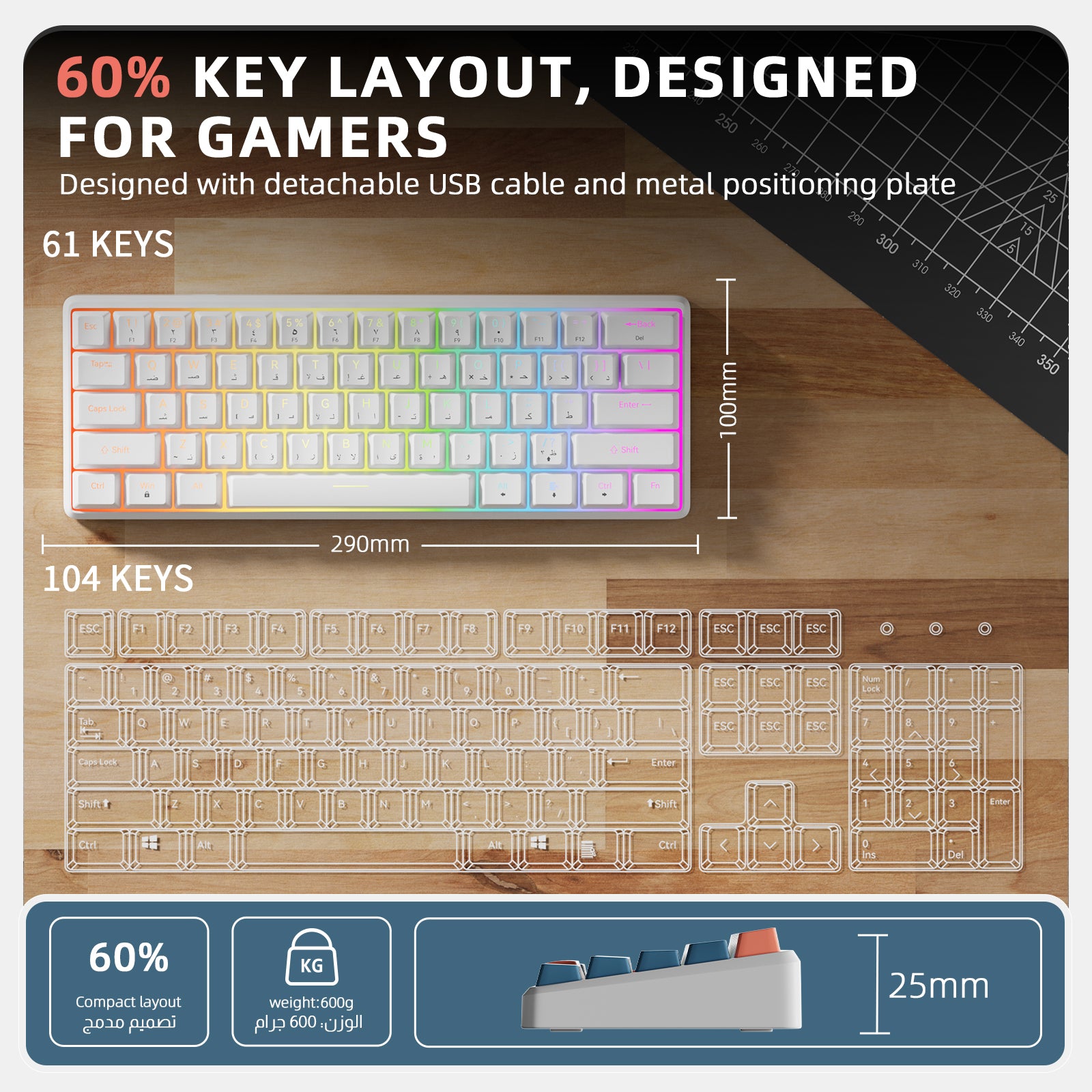 GK05 Wired Mechanical Keyboard