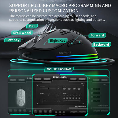 GE4 Wired Gaming Mouse — Black