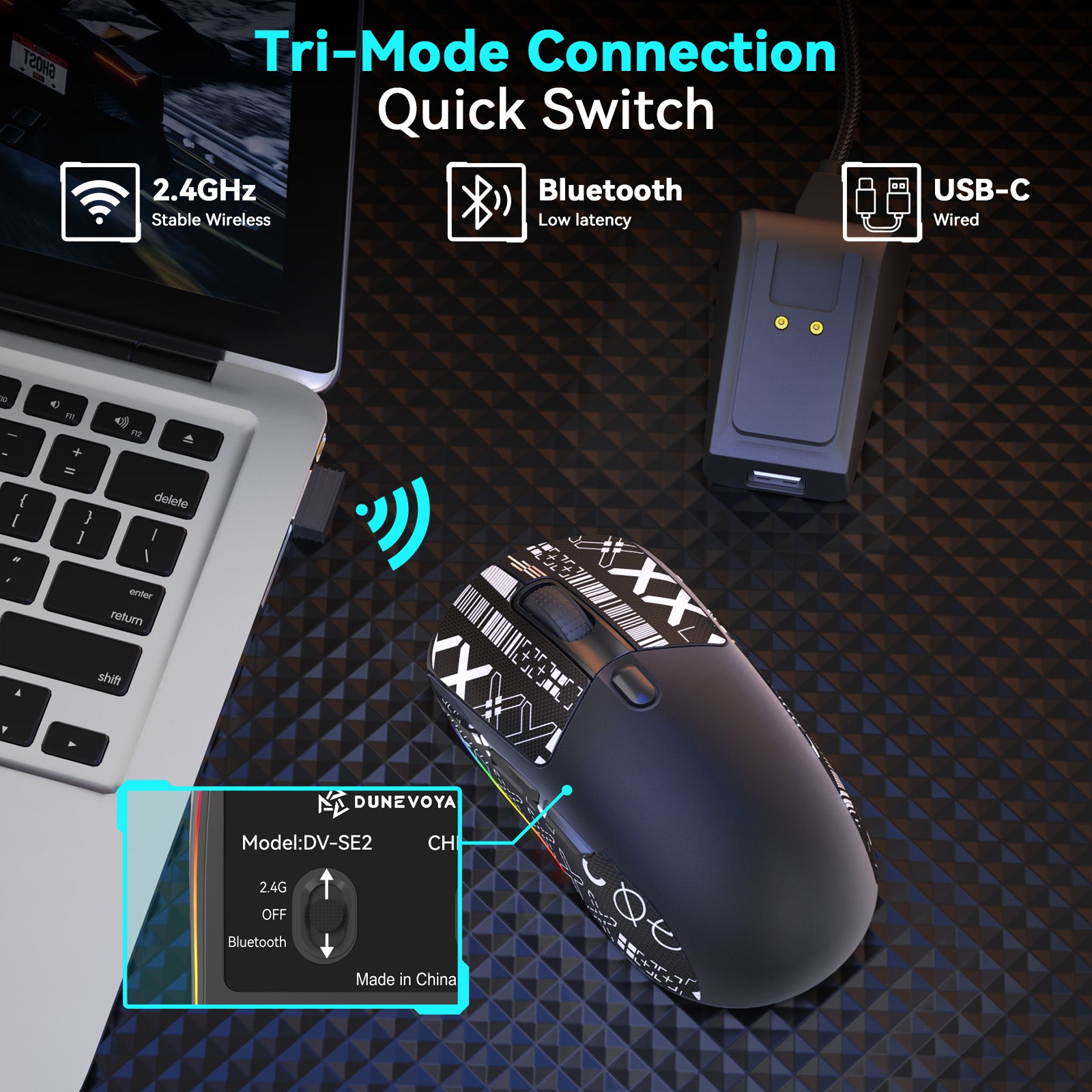 SE2 Wireless Gaming Mouse — Black