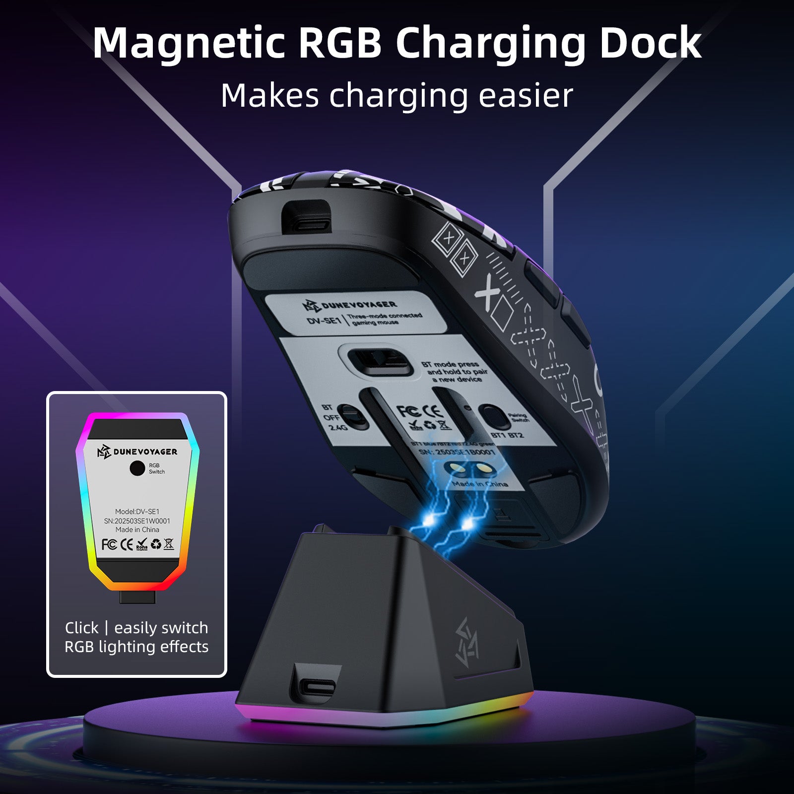 SE1 Wireless Gaming Mouse — Black S205