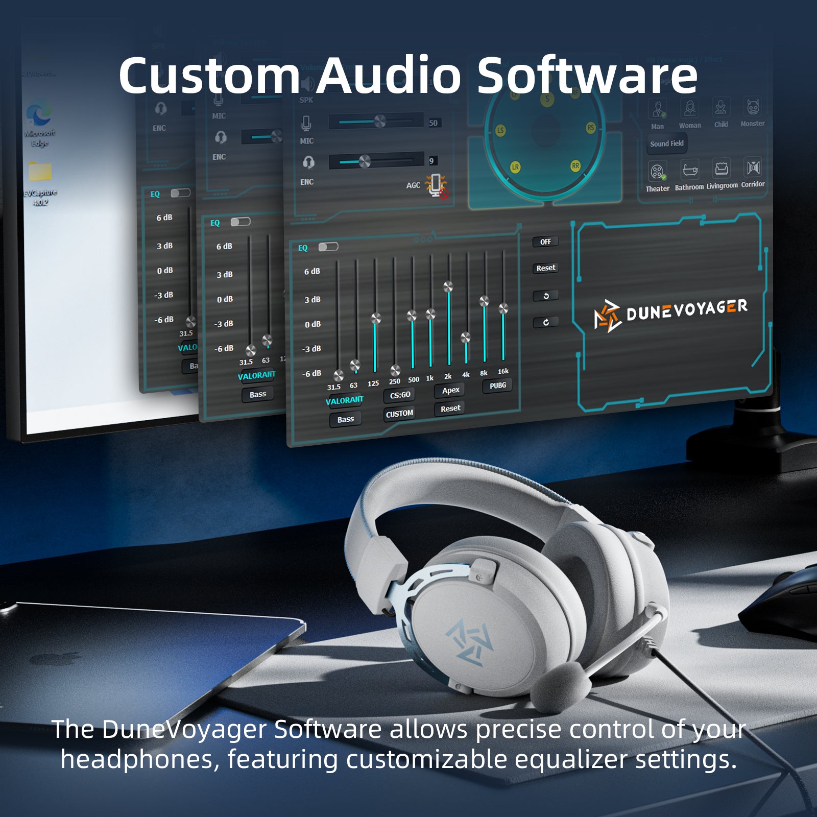 C2 Wired Gaming Headset — White