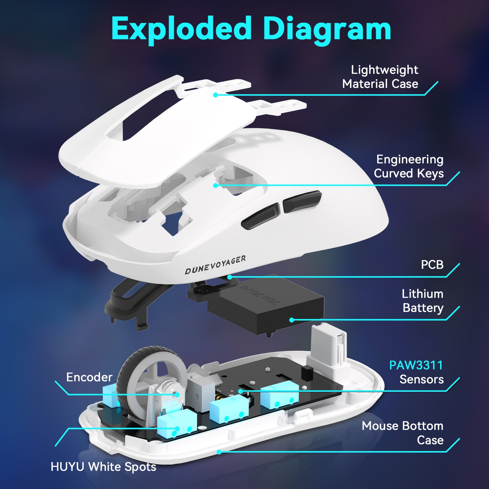 SE2 Wireless Gaming Mouse — White