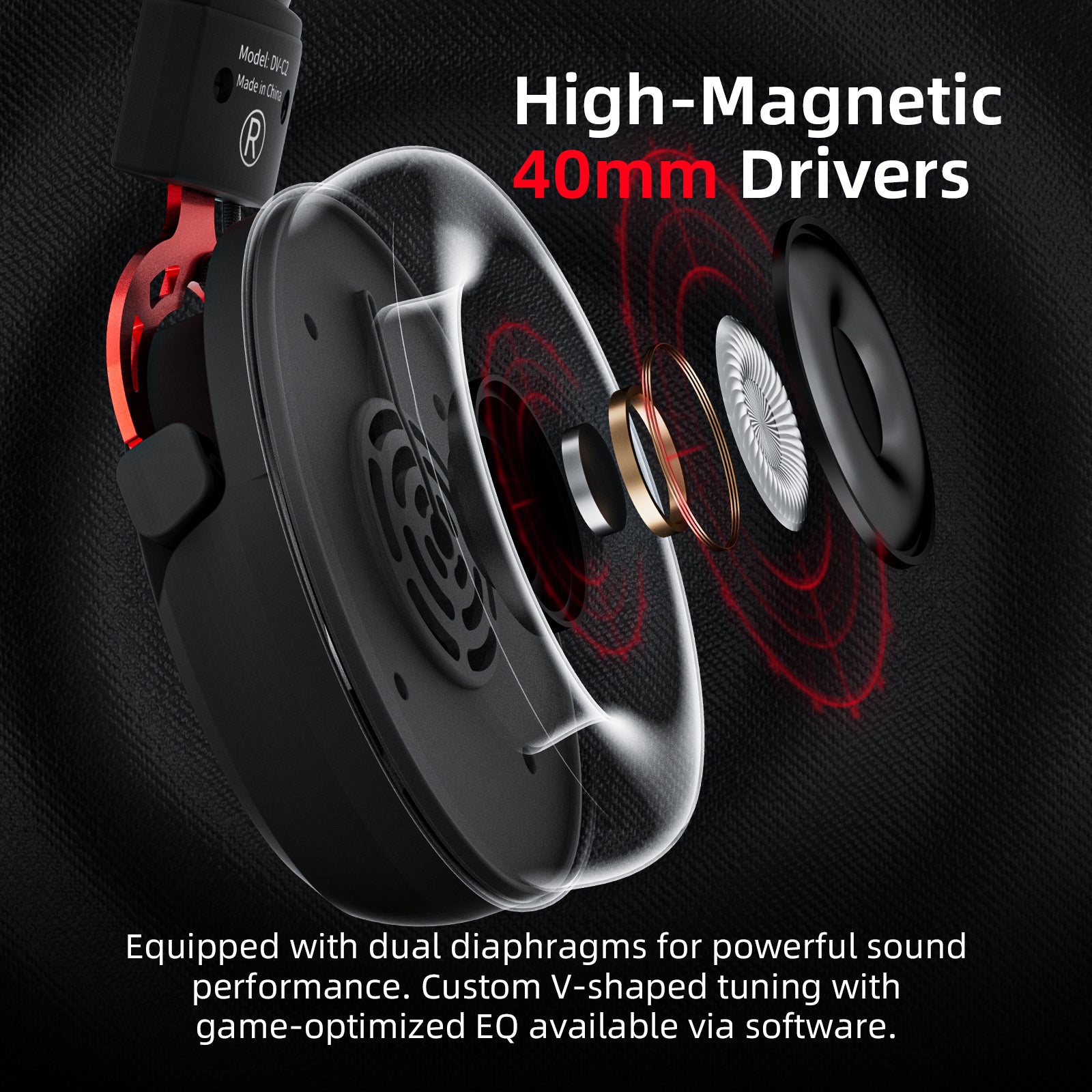 C2 Wired Gaming Headset — Black