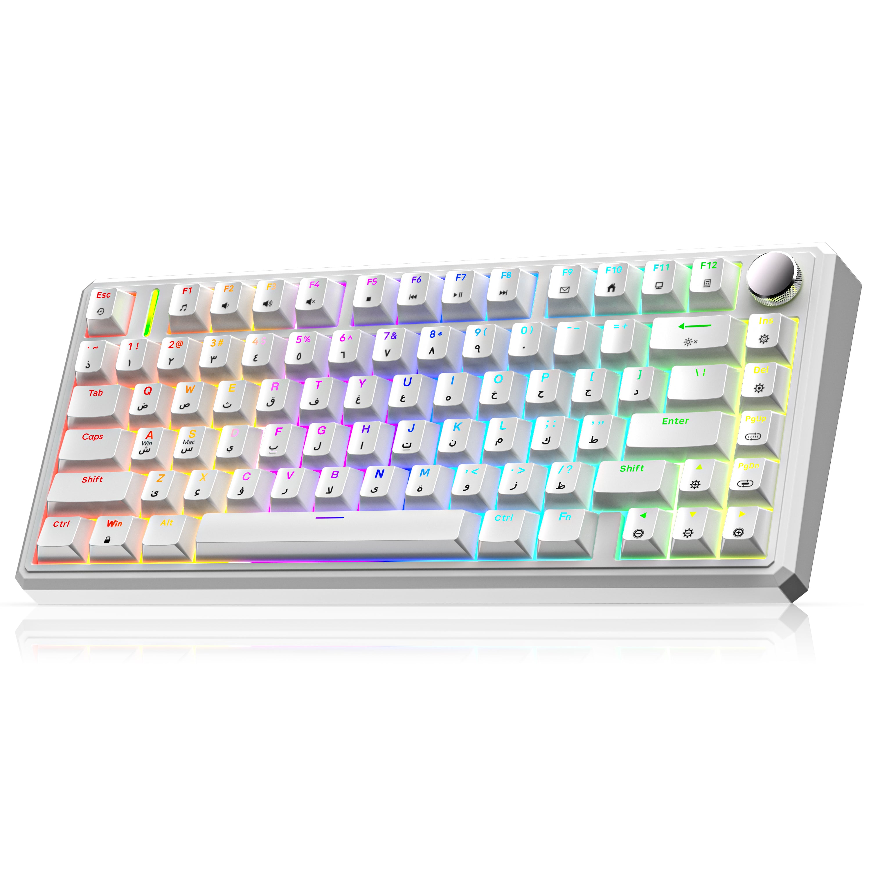 G75 Wireless Mechanical Keyboard - White & Heart