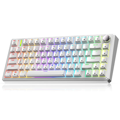 G75 Wireless Mechanical Keyboard - White & Heart