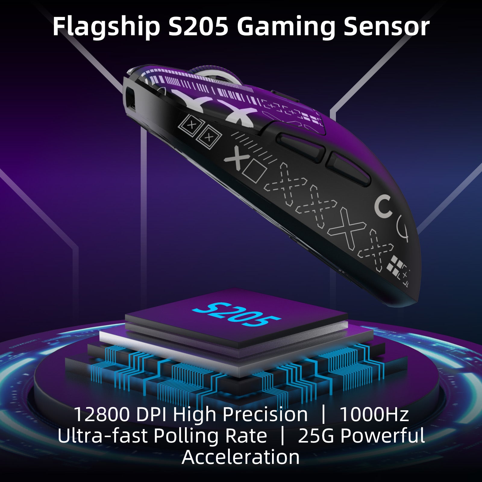 SE1 Wireless Gaming Mouse — Black S205