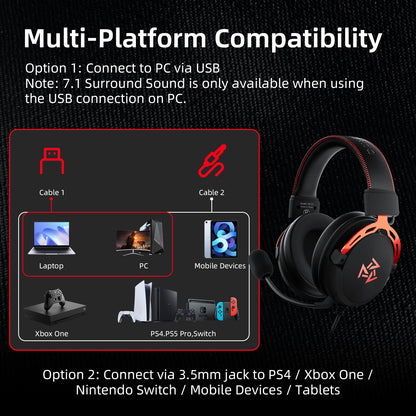 C2 Wired Gaming Headset — Black