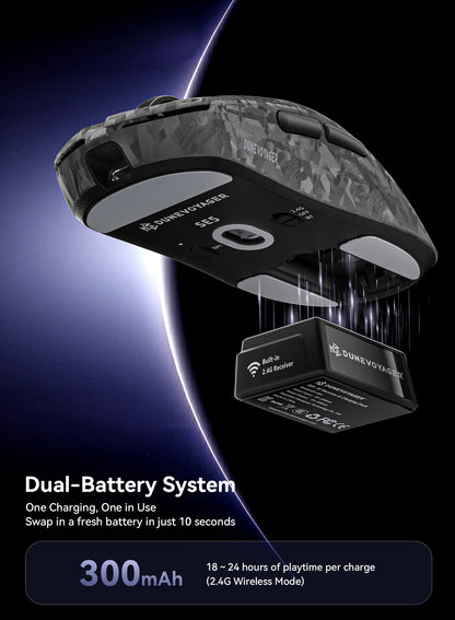 SE5 Wireless Gaming Mouse - Black