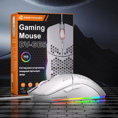 GE5 Wired Gaming Mouse — White