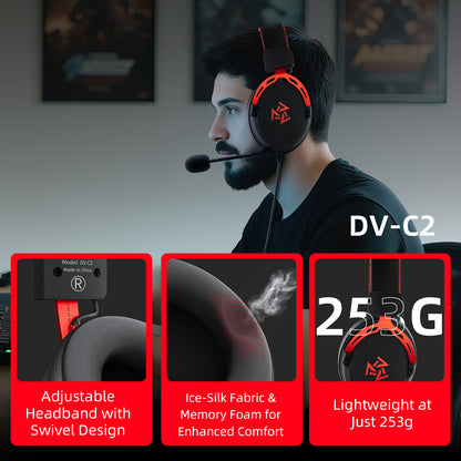 C2 Wired Gaming Headset — Black