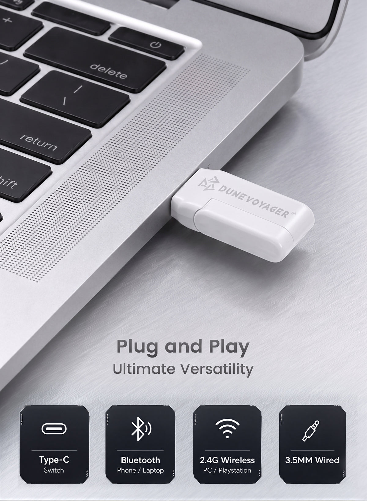 سماعة الألعاب اللاسلكية C3 Pro — أبيض