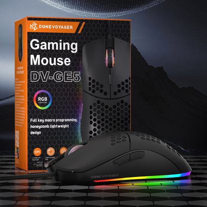 GE5 Wired Gaming Mouse — Black