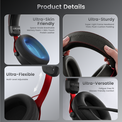 C3 Wireless Gaming Headset — Black