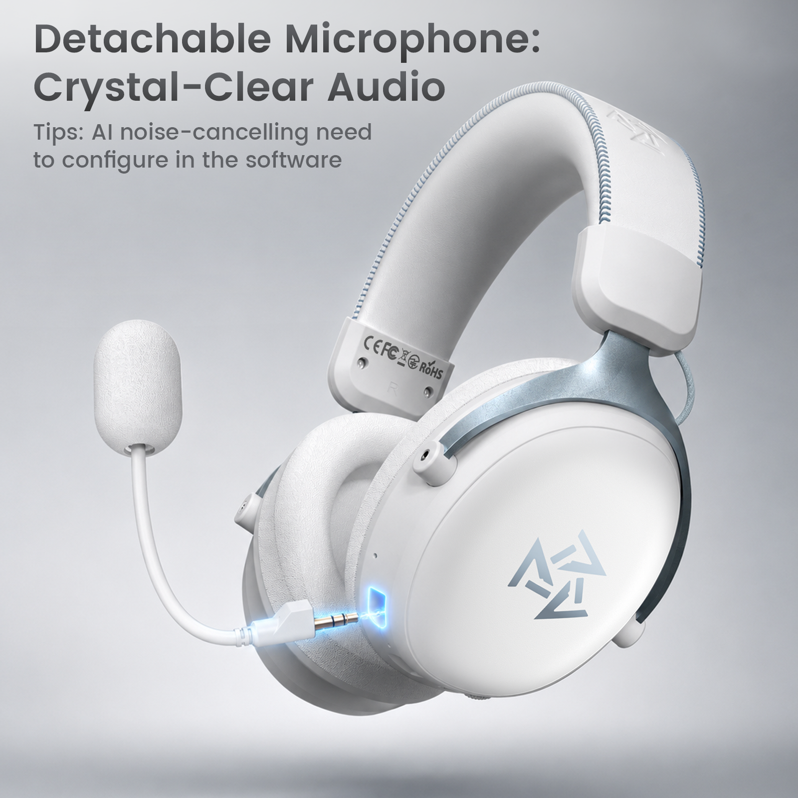 C3 Wireless Gaming Headset — White
