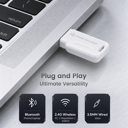 C3 Wireless Gaming Headset — White