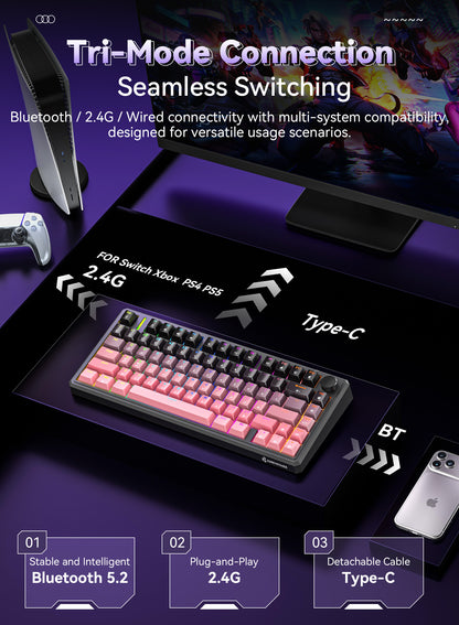 G75 Wireless Mechanical Keyboard - Cherry Gradient