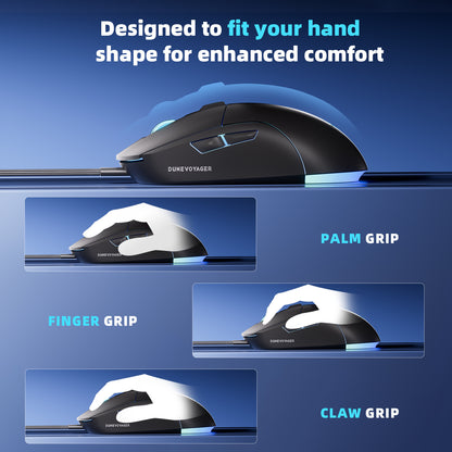 GE7 Wired Gaming Mouse - Black
