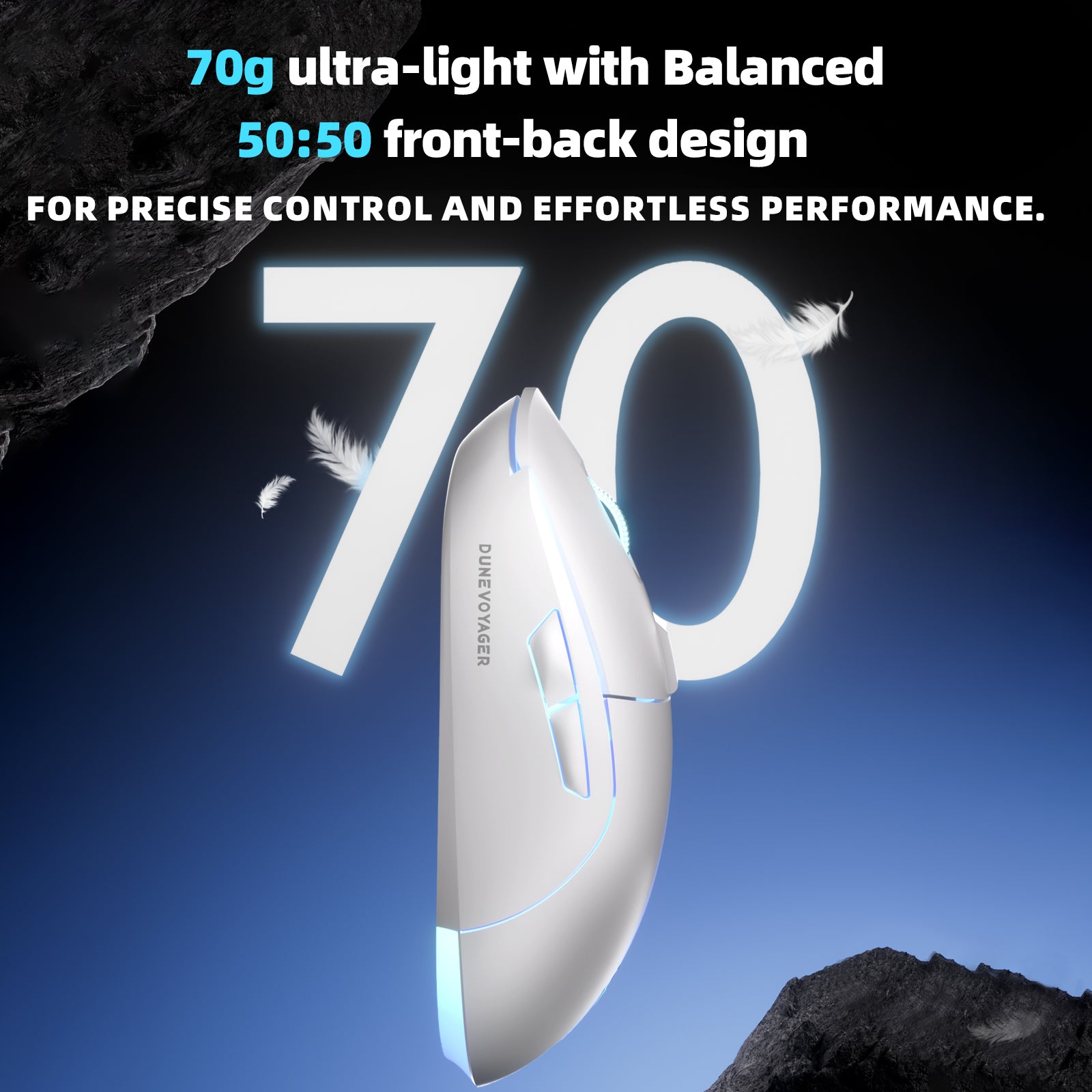 GE7 Wired Gaming Mouse - White