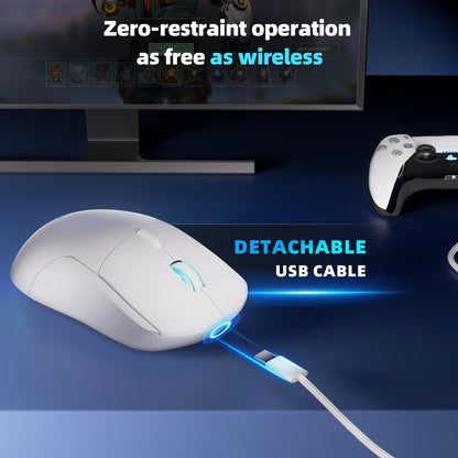 GE7 Wired Gaming Mouse - White