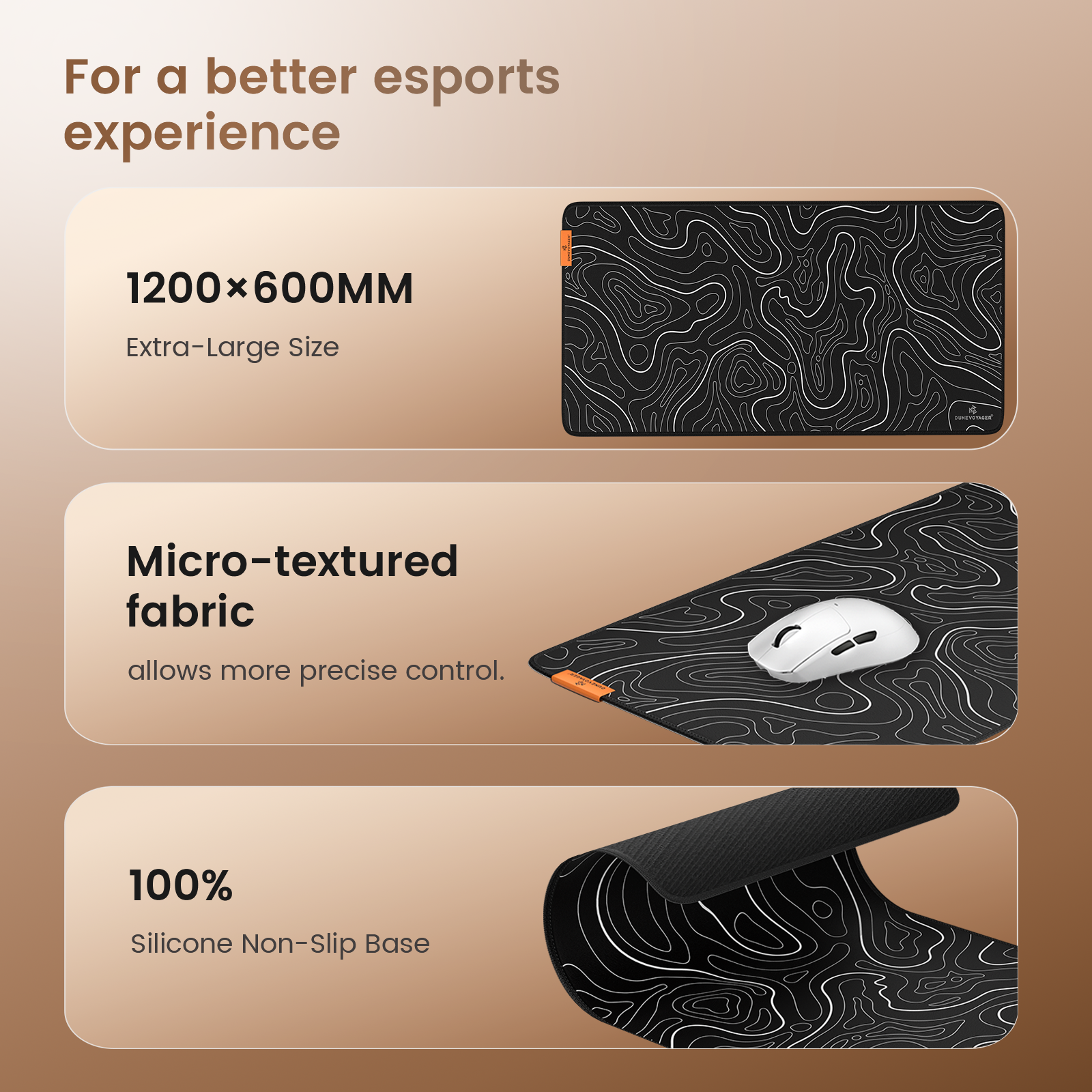M2P Gaming Mouse Pad — 1200x600x4mm