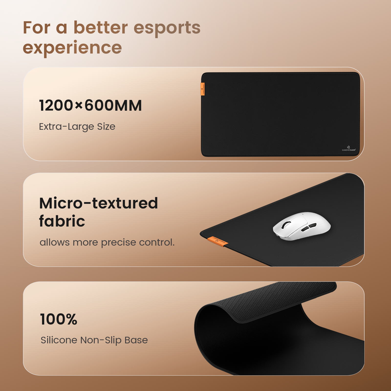 M6P Gaming Mouse Pad — 1200x600x4mm