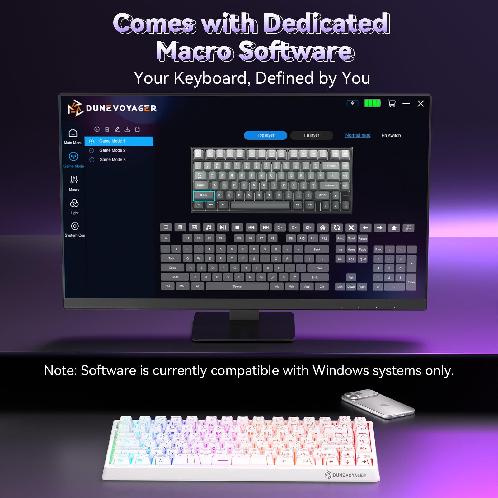 N75 Mechanical Keyboard - White