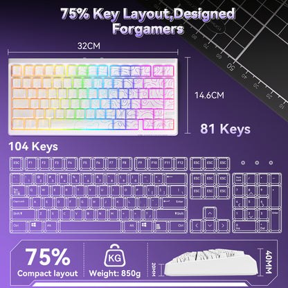 N75 Mechanical Keyboard - White