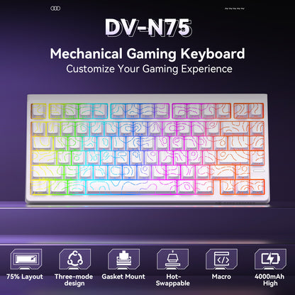 N75 Mechanical Keyboard - White
