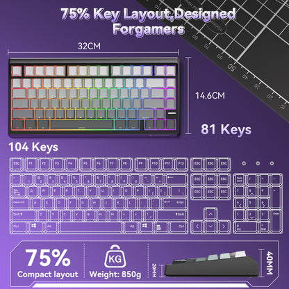 N75 Mechanical Keyboard - Black