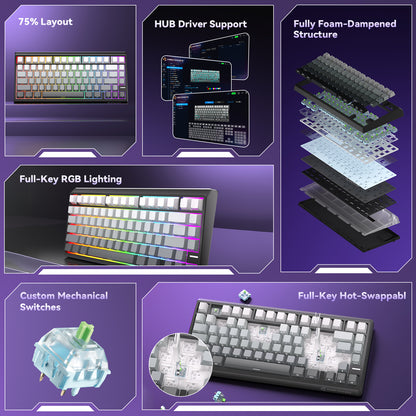 N75 Mechanical Keyboard - Black