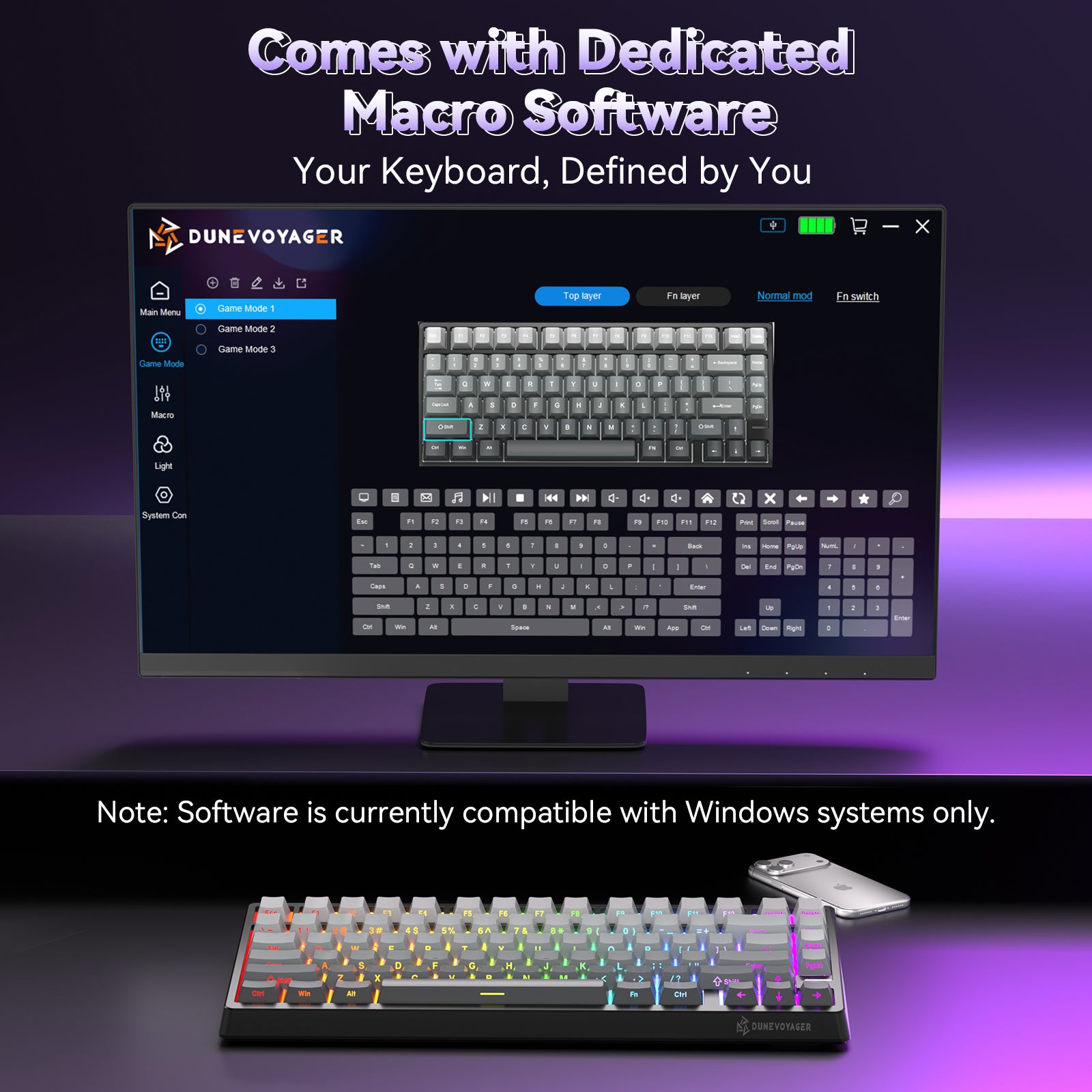 N75 Mechanical Keyboard - Black
